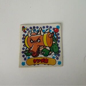 Bikkuriman #32 Kinda-ma Vintage Japanese Sticker DO Square Retro Anime Character